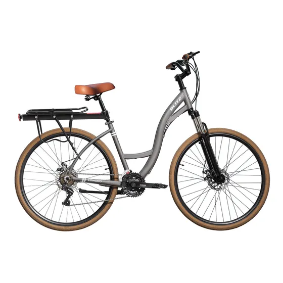 Kit Bicicleta Aro 29 Blitz Comodo Urbana 21v + Bagageiro
