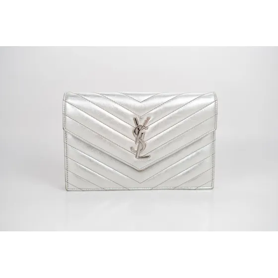 Saint Laurent Bolso Ysl Bolso De Mano Tipo Sobre Cer Entrupy