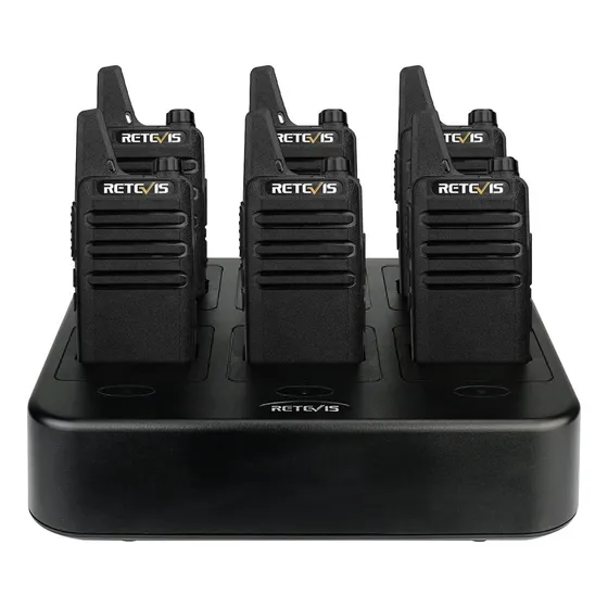 Walkie Talkies Retevis Rt22 Recargables 6 Paquete Manos