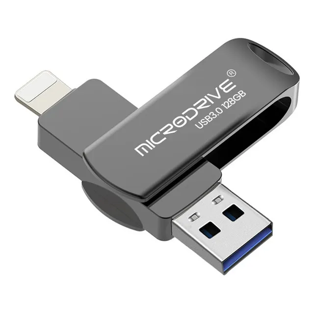 Memoria USB MicroDrive U128041 128GB 3.0 gris