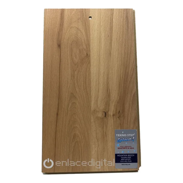 Piso Laminado Splash Teknostep Resistente Agua 8mm