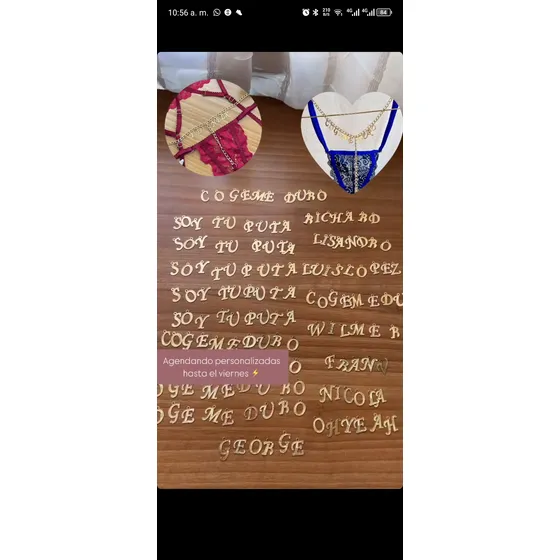 Bypp Panty Letras Personalizada Ropa Interior Femenina
