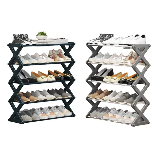 Organizador Multiuso Zapatera 5 Niveles Gris