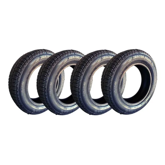 Kit  4 Pneus 185/60/14 Remold  C/ Borracha Vipal E Inmetro