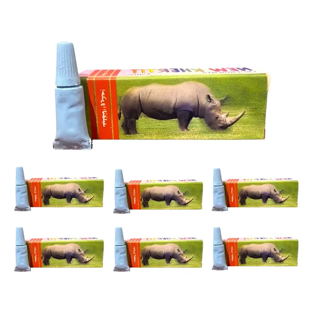 X6 Lubricante Retardante Masculino Rhino Azul Eyaculacion