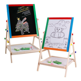 Pizarron Caballete Aprendizaje De Madera Niños 2 En 1 64 Cm Pizarron Caballete Aprendizaje De Madera Niños 2 En 1 64 Cm