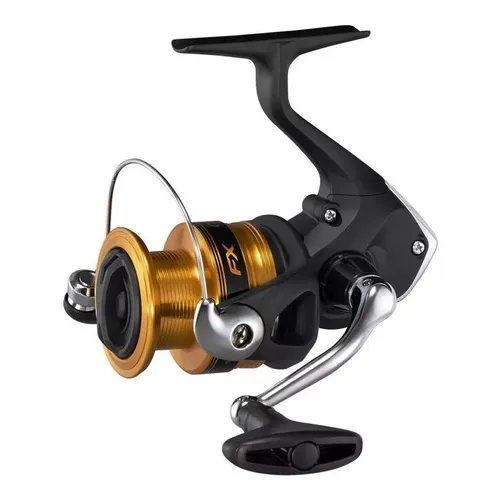 Molinete Shimano Fx 2000, 3 rodamientos, resistencia: 4 kg, 5. 0:1 color negro, lado de la manivela derecha/izquierda