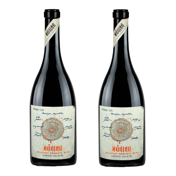 Vino Carmenère Código Reserva Orgánico 2015 Solandes X2