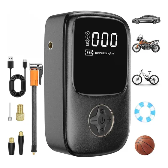 Mini Compresor Inflador Aire Portátil Bateria Recarg 100 Lbs