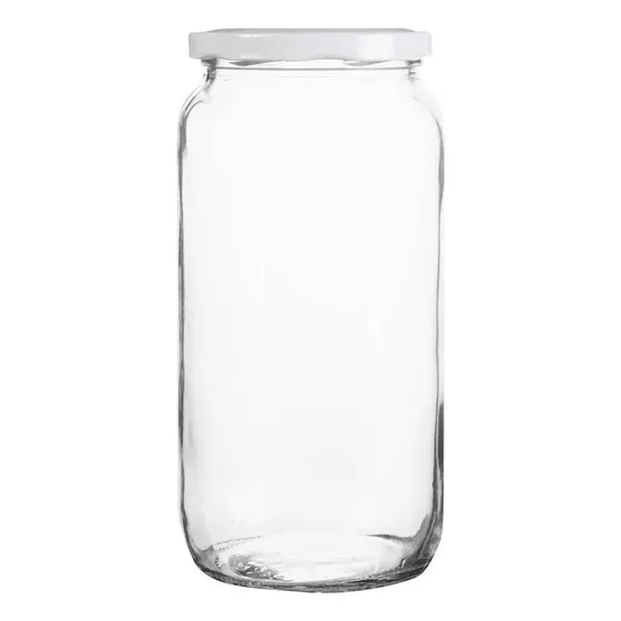  Frasco Conservero 1000cc / 1 Litro C/tapas Pack 6 Unidades