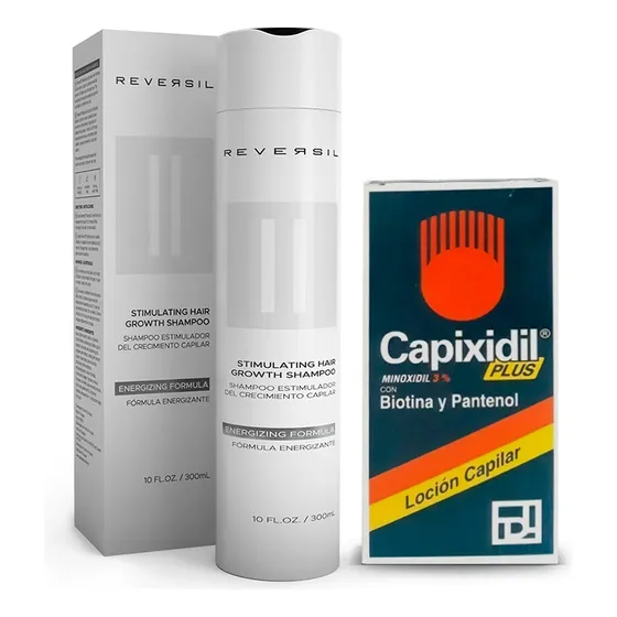 Capixidil Plus Minoxidil + Reversil® Shampoo Estimulador