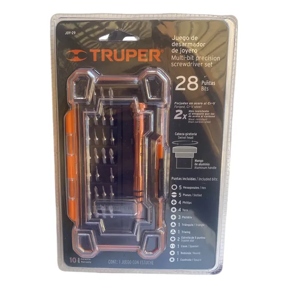 Juego Destornilladores Precisión Truper 28 Pzas