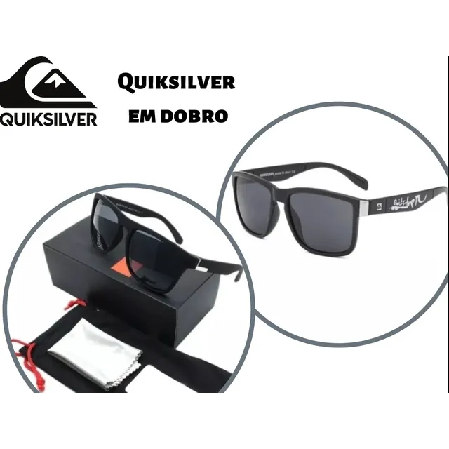 Kit 2 Óculos De Sol Masculino Uv400 Quiksilver Promoção + Nf