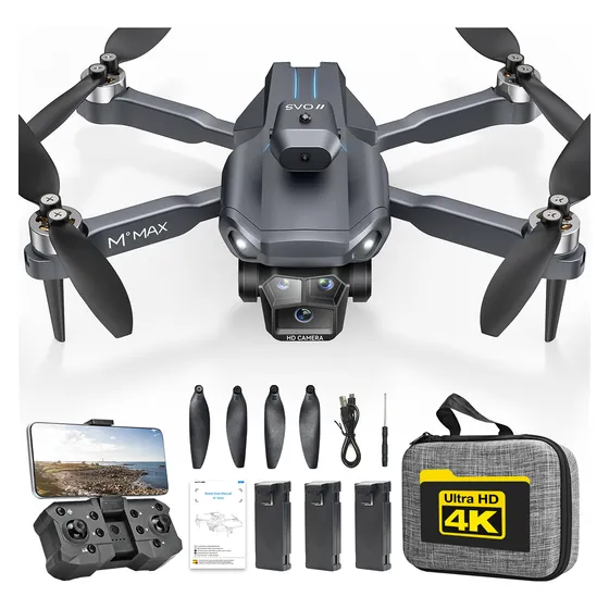 Dron 4k Hd Wifi Fpv Con Tres Cámaras