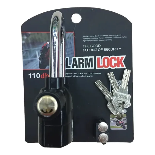 Candado Alarma De Seguridad Para Motos Y Bicicletas
