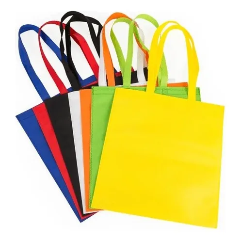 Kit 20 Sacola Tnt Lisas Cores Sortidas Barato Atacado Ecobag