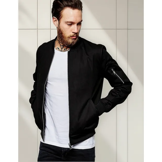 Chaqueta Cazadora Tipo Bomber Bomper Chamarra Moda Slim Fit