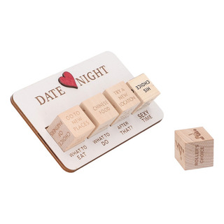 Juego De Dados De Madera Date Night Dice Para Jugar En Parej Juego De Dados De Madera Date Night Dice Para Jugar En Parej