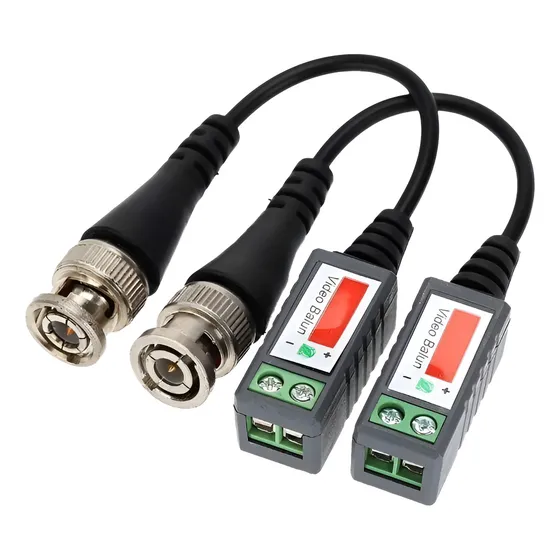 10 Pç. Balun Cameras Ahd Cvi Cftv Ate 400mts Balloon