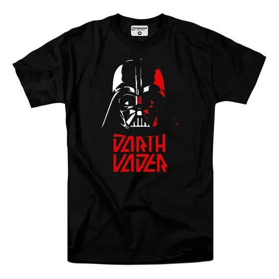 Franela Darth Vader Star Wars Estampada En Algodón 