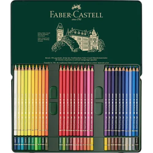 60 Colores Polychromos Profesionales Premium Faber Castell