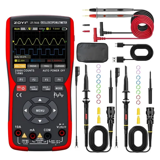 Osciloscopio De Mano 3 En 1 Automotriz 50mhz
