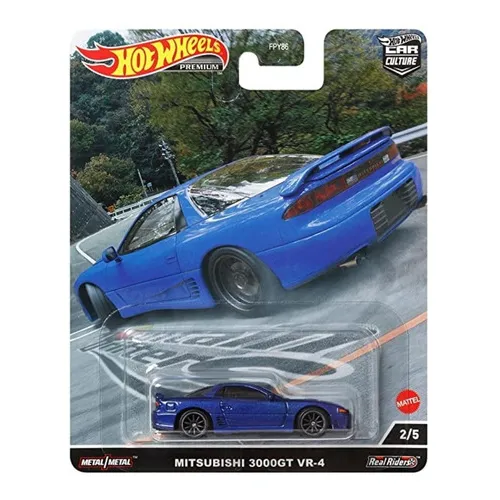 Hot Wheels Premium Car Culture Mitsubishi 3000 Gt Vr-4 Color Azul Oscuro