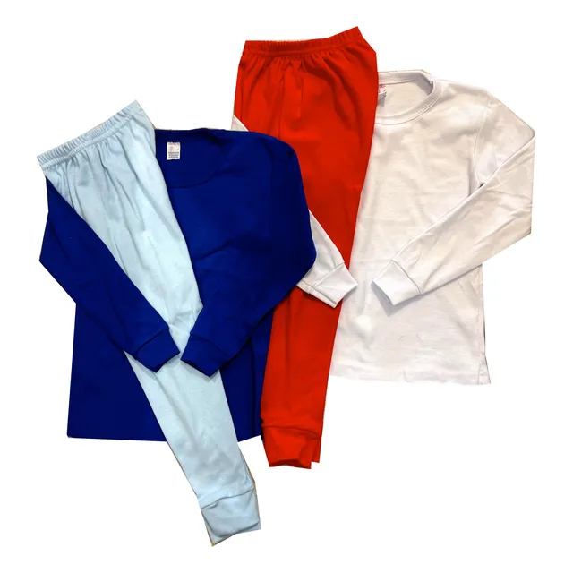 Pijamas Para Chicos Algodón Interlock M/larga Talles 2 Al 18