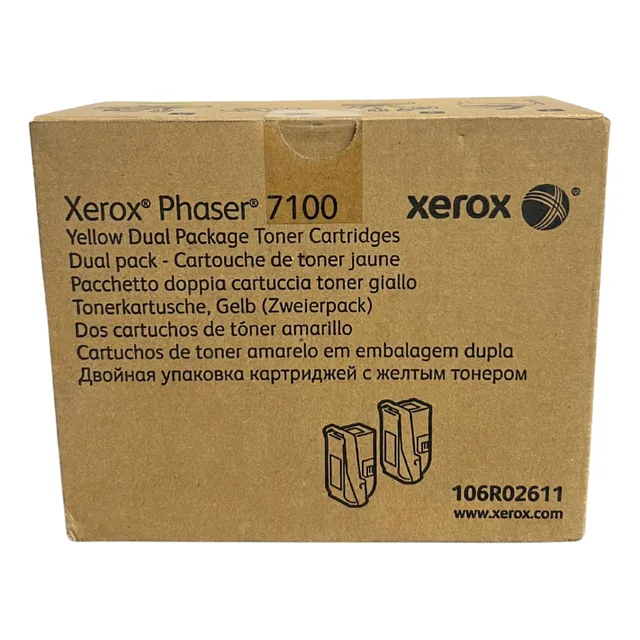Toner Original Xerox 7100 Amarillo Dual Pack 106r02611