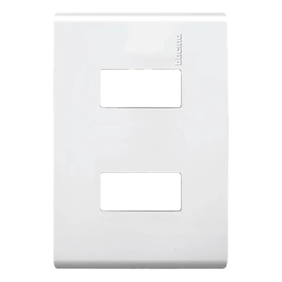 200 Placas Modus Bticino Blanca 2 Modulos E5n2bn
