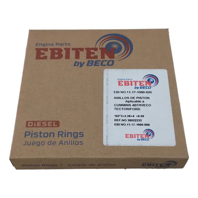 Anillos Cummins 4bt 6bt 0.20 Marca Ebiten