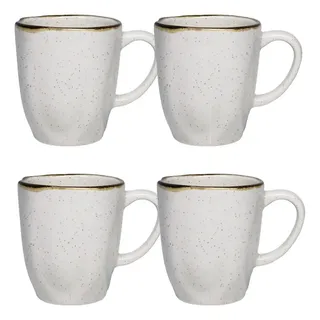 Oxford Jogo Com 4 Canecas De 380ml Em Porcelana Ryo Maresia Oxford Off White E Do
