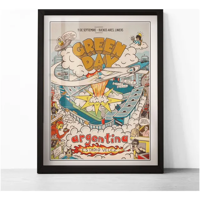 Cuadro Rock - Green Day - Poster Tour