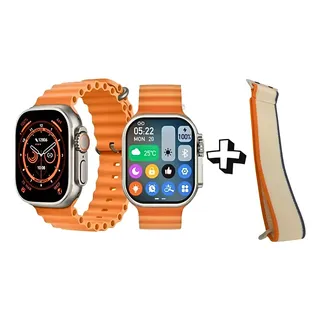 Relógio Inteligente Smartwatch 49mm Com 04 Pulseiras Kapbom