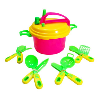Juego De Trastes Para Cocinita Infantil Para Niño@ 10 Pzas Juego De Trastes Para Cocinita Infantil Para Niño@ 10 Pzas
