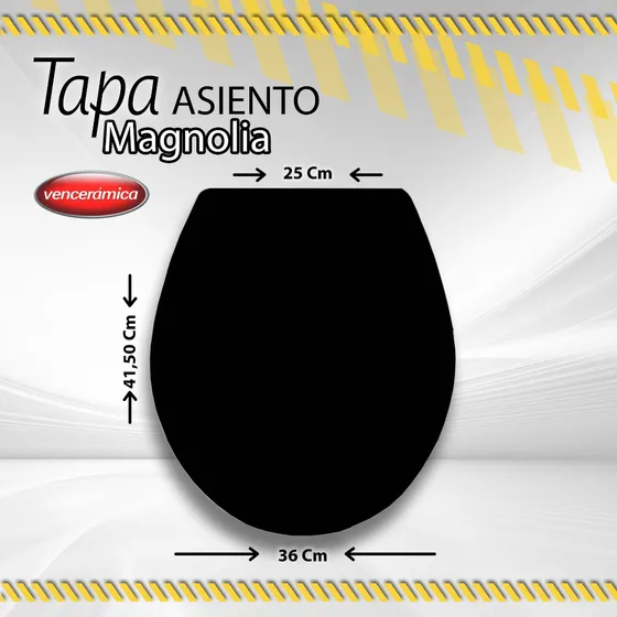Tapa Asiento Magnolia Venceramica Negro / 000008303