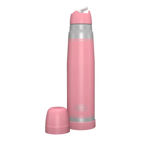 Termo Matero 1l Lumilagro Luminox Inoxidable Rosa Pastel