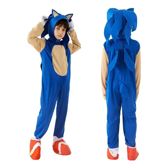 Disfraz De Sonic Para Niño Hallowen