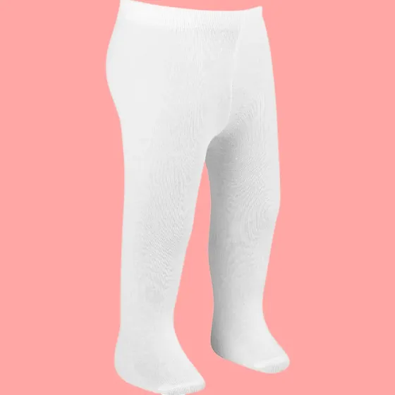 Meia-calça de algodão toque suave 1 a 6 anos