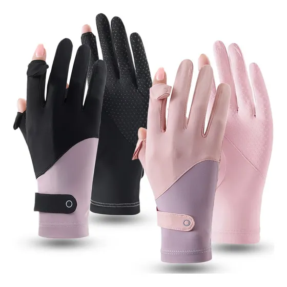 2par Guantes Proteccion Solar Antideslizantes Pantalla Tácti