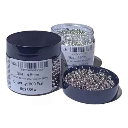 Pack 800 Balines De Acero 4.5mm Carbon Steel Electroplating