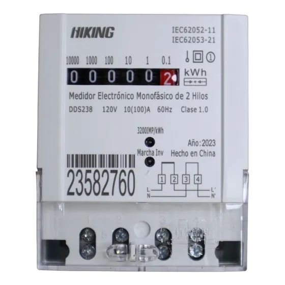 Medidor/contador Monofasico Interno  Hiking Electrico 2hilos