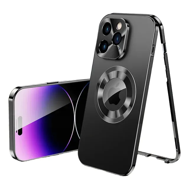 Case 360 Com Alumínio Premium Para iPhone 16 Pro Max +