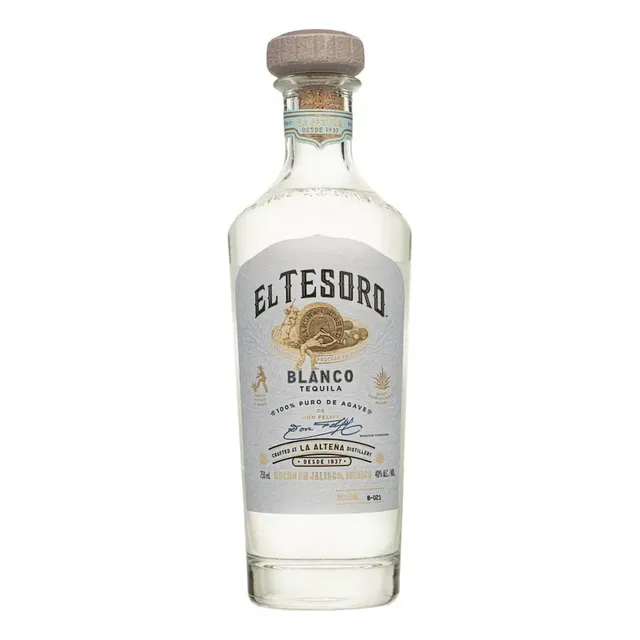 Tequila Blanco 100% Tesoro De Don Felipe 750 Ml
