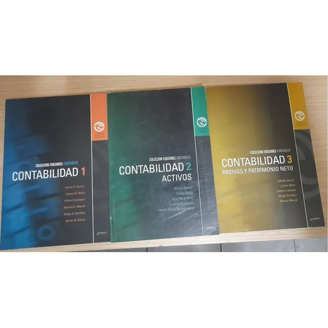 Contabilidad 1, 2 Y 3 Universidad De La Matanza (3 Libros)