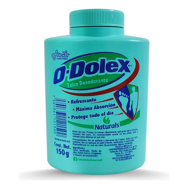 Talco Para Pies O Dolex Desodorante 150g