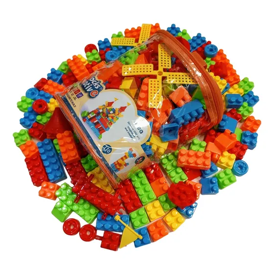 Bolso De Bloques Armable Leg Para Niños Juguete Didácticos