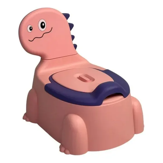 Bacinica Infantil Diseño Dinosaurio - Primer Baño - Rosado