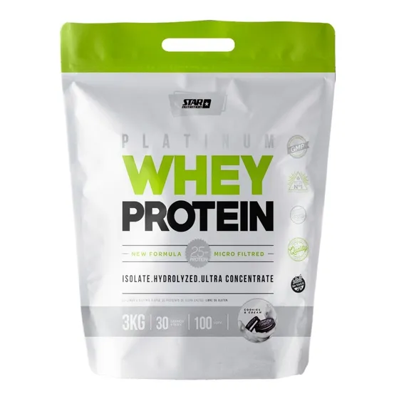 Whey Protein Platinum Star Nutrition 3kg Sabor Cookies & cream