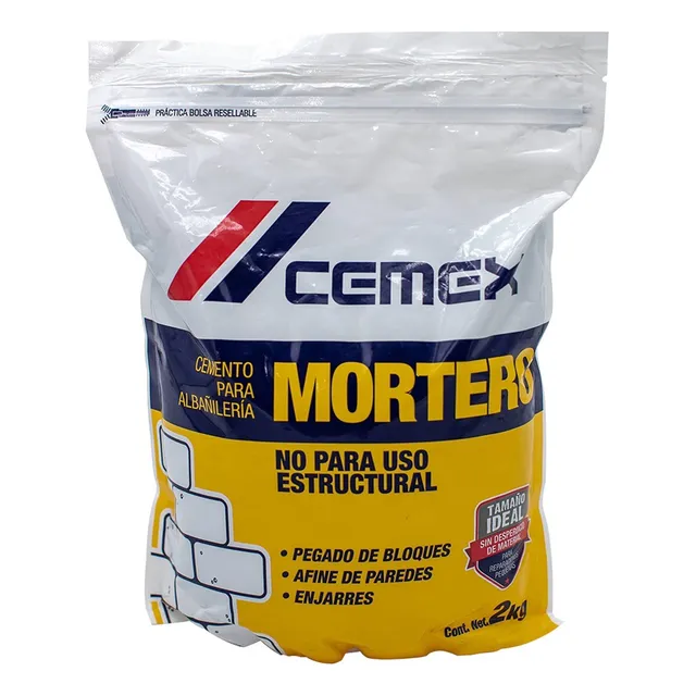 Cemento Mortero Optimo Cemex Bolsa De 2 Kg Para Reparaciones